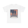 Soldier Silhouette America Tee | American Flag Military Patriotic Shirt