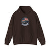Vintage Muscle Car with American Flag Hoodie | America Graphic Sweatshirt