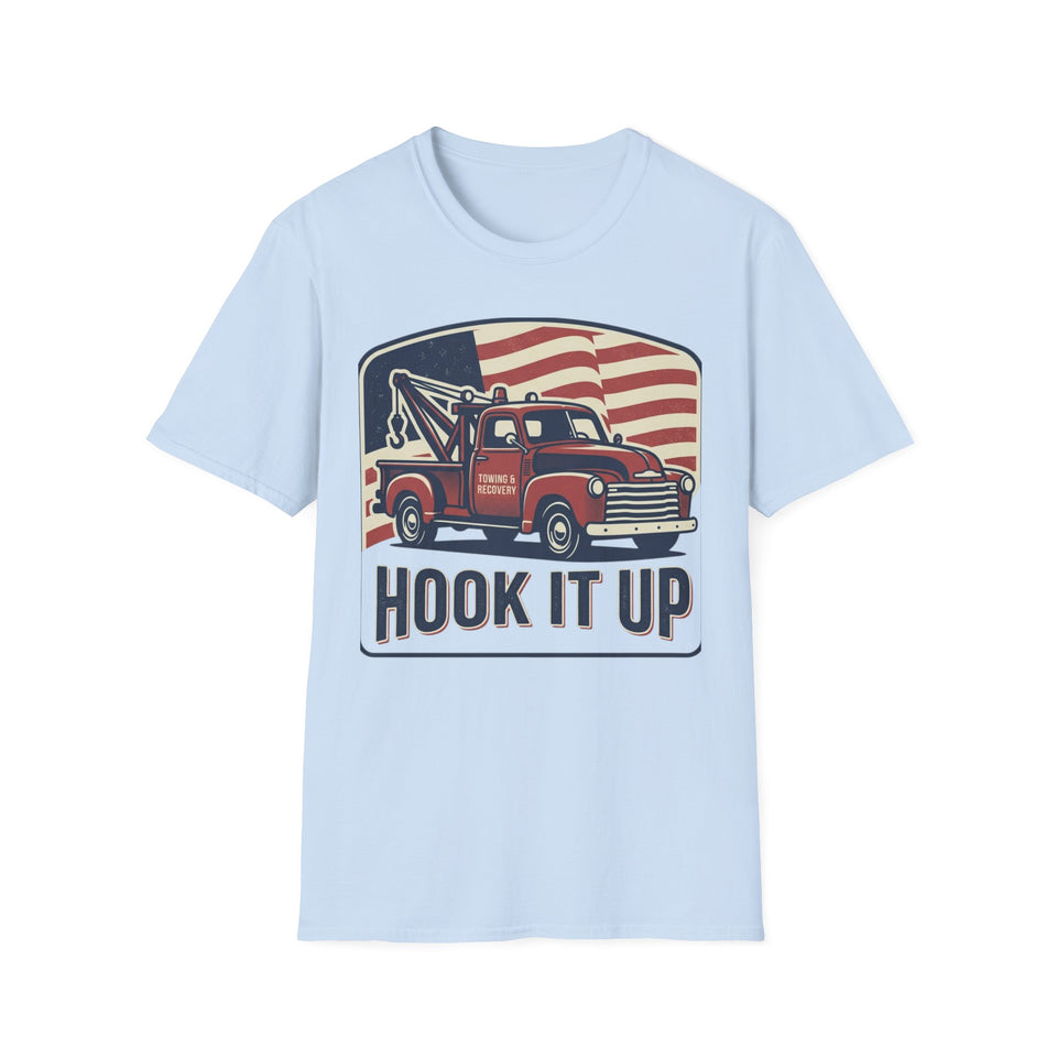 America Mustang Classic car T-Shirt | American flag retro muscle car