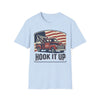 America Mustang Classic car T-Shirt | American flag retro muscle car
