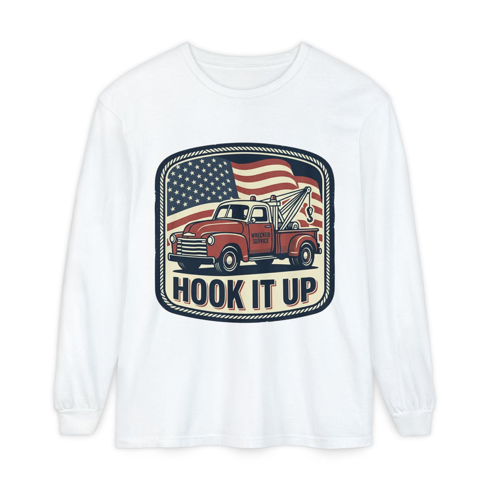 Unisex Garment-dyed Long Sleeve T-Shirt