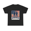 Soldier Silhouette America Tee | American Flag Military Patriotic Shirt
