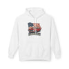 Vintage Muscle Car with American Flag Hoodie | America Graphic