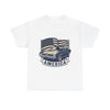 Vintage Muscle Car America T-Shirt | American Flag Retro Auto Tee