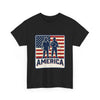 Soldier Silhouette America Tee | American Flag Military Patriotic Shirt