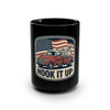 Hook It Up Tow Truck Mug, 15oz | Vintage American Flag Design