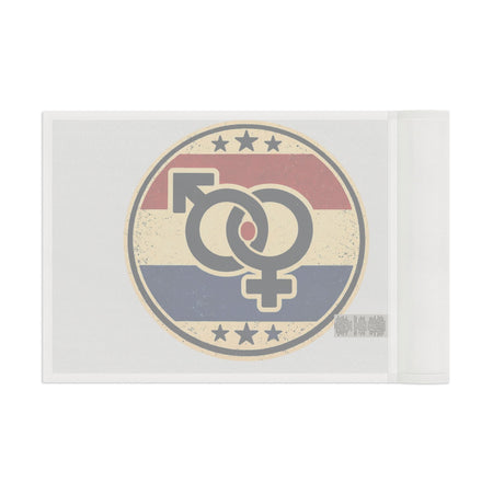 Retro Gender Symbols Flag Rug | Political Pride Floor Mat