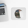 Vintage Military Jeep America Mouse Pad | American Flag Patriotic