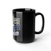Vintage Muscle Car America Mug | Black 15oz Ceramic