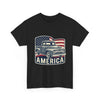 Vintage Pickup Truck America T-Shirt | American Flag, Retro Truck Design