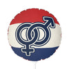 Interlocking Male Female Symbols Balloon 11"