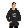 Vintage Muscle Car with American Flag Hoodie | America Graphic Sweatshirt