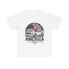 American Classic Mustang car tee | Vintage Flag T-Shirt