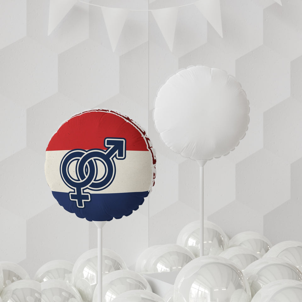 Interlocking Male Female Symbols Balloon 11"
