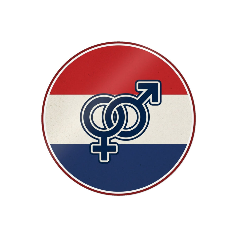 Netherlands Flag Gender Symbols Sticker | Die-Cut Sticker