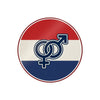 Netherlands Flag Gender Symbols Sticker | Die-Cut Sticker