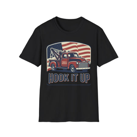 America Mustang Classic car T-Shirt | American flag retro muscle car