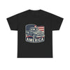 Vintage Pickup Truck America T-Shirt | American Flag, Retro Truck Design
