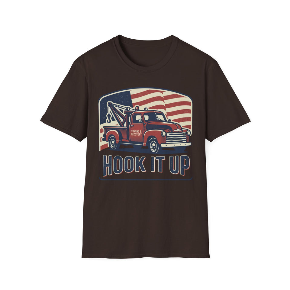 America Mustang Classic car T-Shirt | American flag retro muscle car