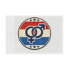 Retro Gender Symbols Flag Rug | Political Pride Floor Mat