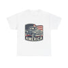 Vintage Pickup Truck America T-Shirt | American Flag, Retro Truck Design