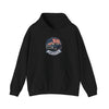 Vintage Muscle Car with American Flag Hoodie | America Graphic Sweatshirt
