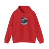 Vintage Muscle Car with American Flag Hoodie | America Graphic Sweatshirt
