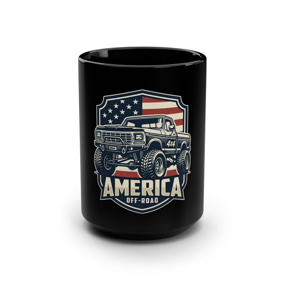 America Off-Road Truck Mug | Black 15oz