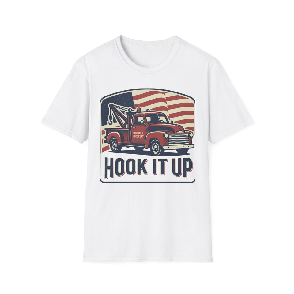America Mustang Classic car T-Shirt | American flag retro muscle car
