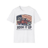 America Mustang Classic car T-Shirt | American flag retro muscle car
