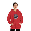 Vintage Muscle Car with American Flag Hoodie | America Graphic Sweatshirt