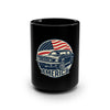 Vintage Muscle Car America Mug | American Flag Classic Car Coffee Cup