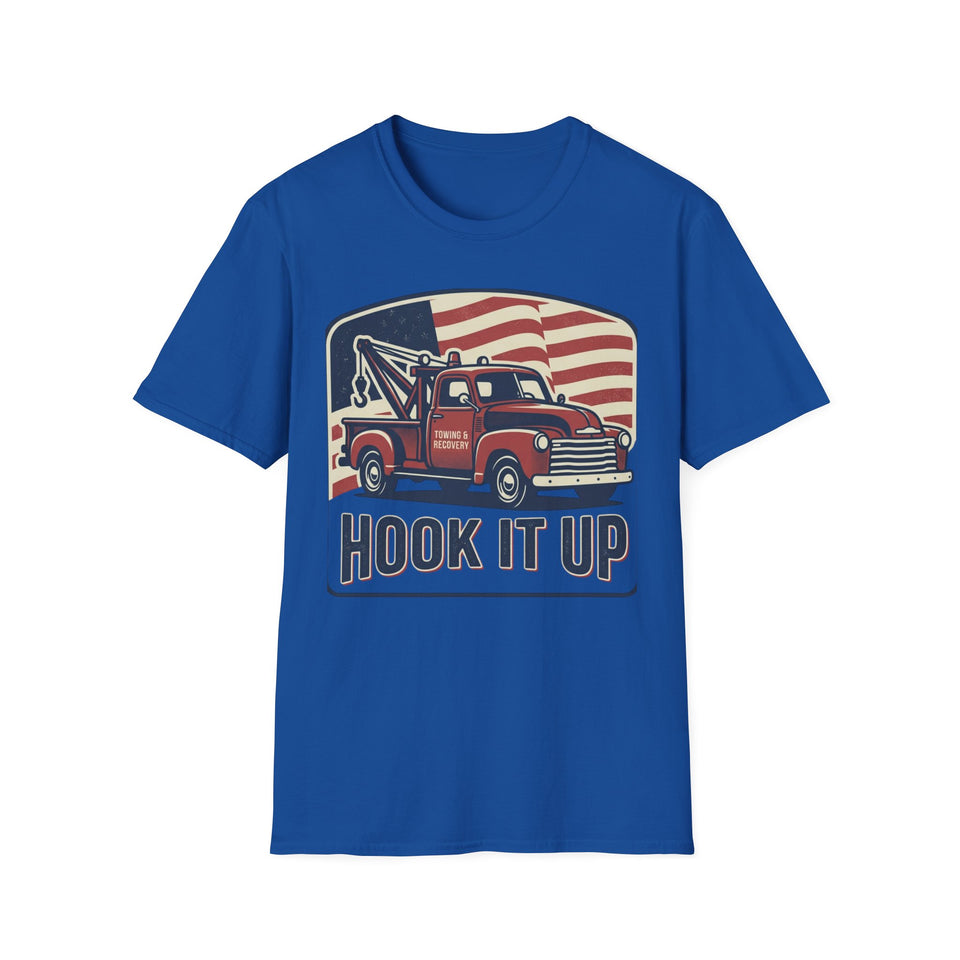 America Mustang Classic car T-Shirt | American flag retro muscle car