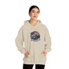 Vintage Muscle Car with American Flag Hoodie | America Graphic Sweatshirt