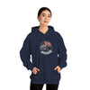 Vintage Muscle Car with American Flag Hoodie | America Graphic Sweatshirt