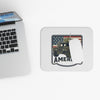 Military Hummer with American Flag Mouse Pad | America Patriotic Desk Mat