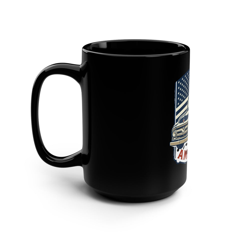 Vintage Pickup Truck America Mug | Black 15oz